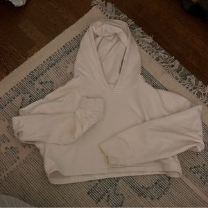 White cropped sweatshirt size small